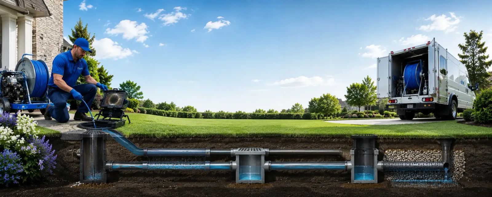 Outdoor drain cleaning information for Tipton, PA